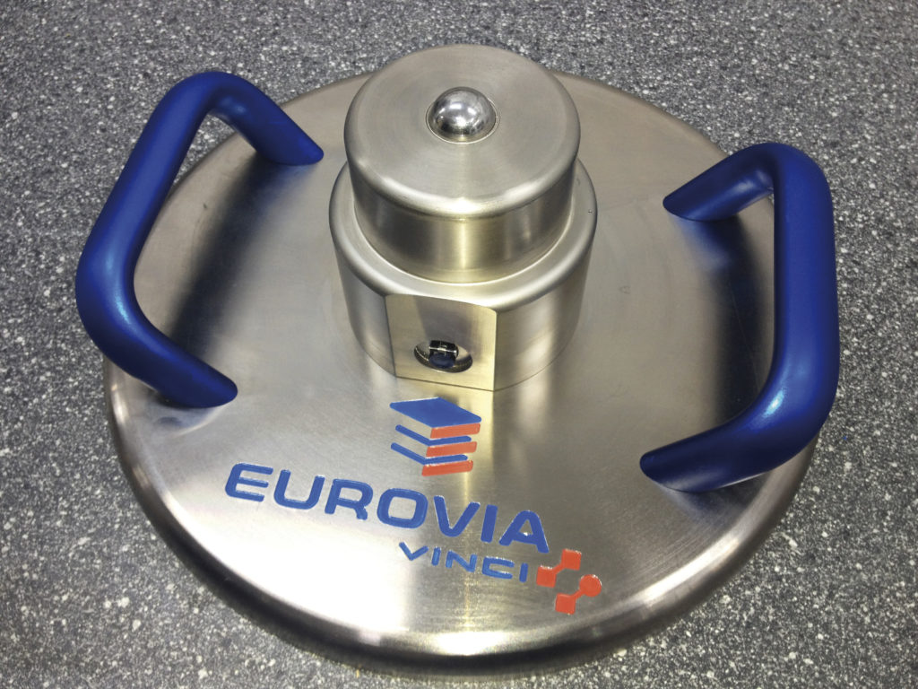 Eurovia branded Lastplatte - Light Weight Deflectometer