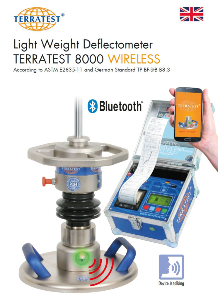 Light Weight Deflectometer TERRATEST 8000 WIRELESS brochure