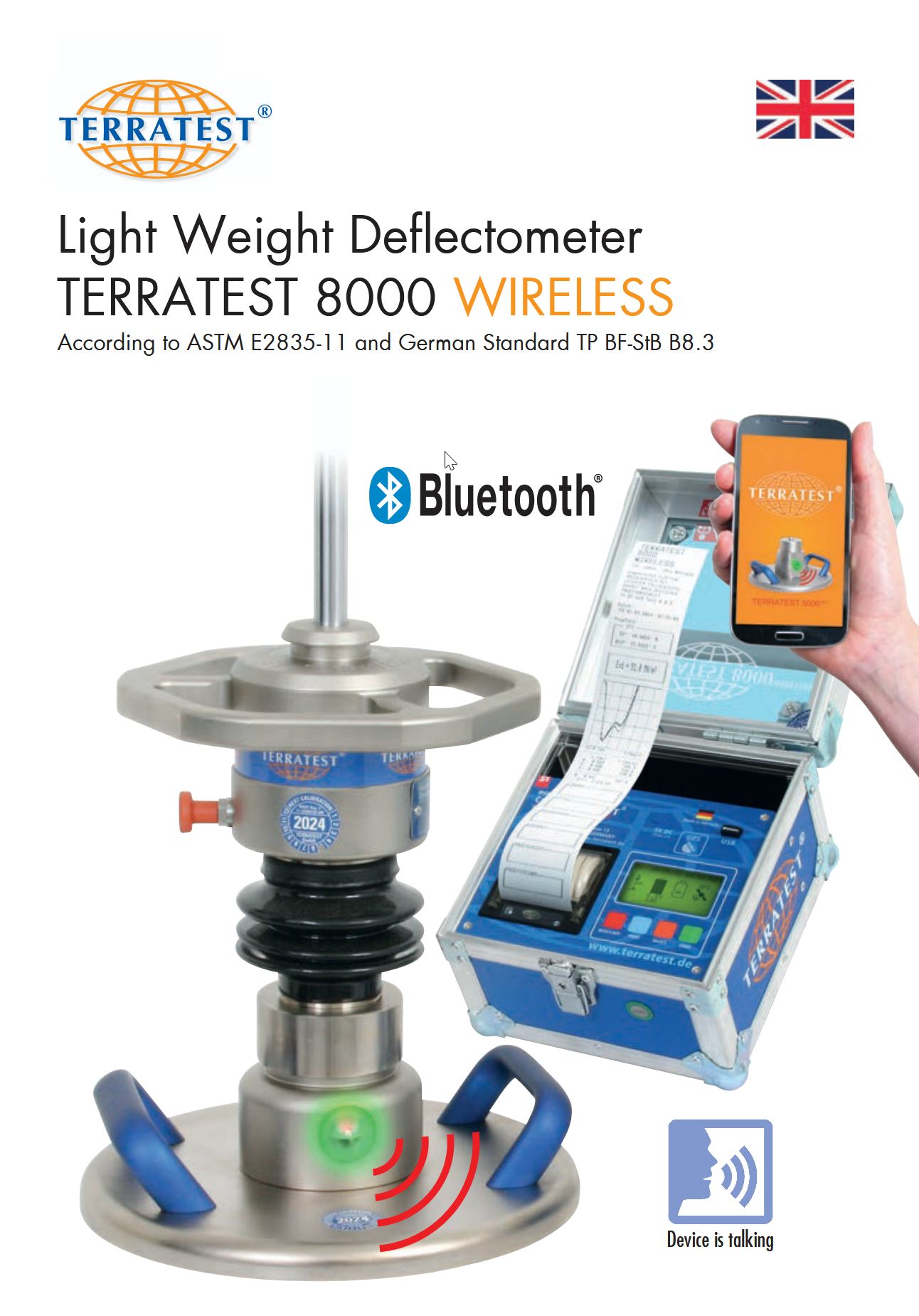 Light drop weight tester in brochure